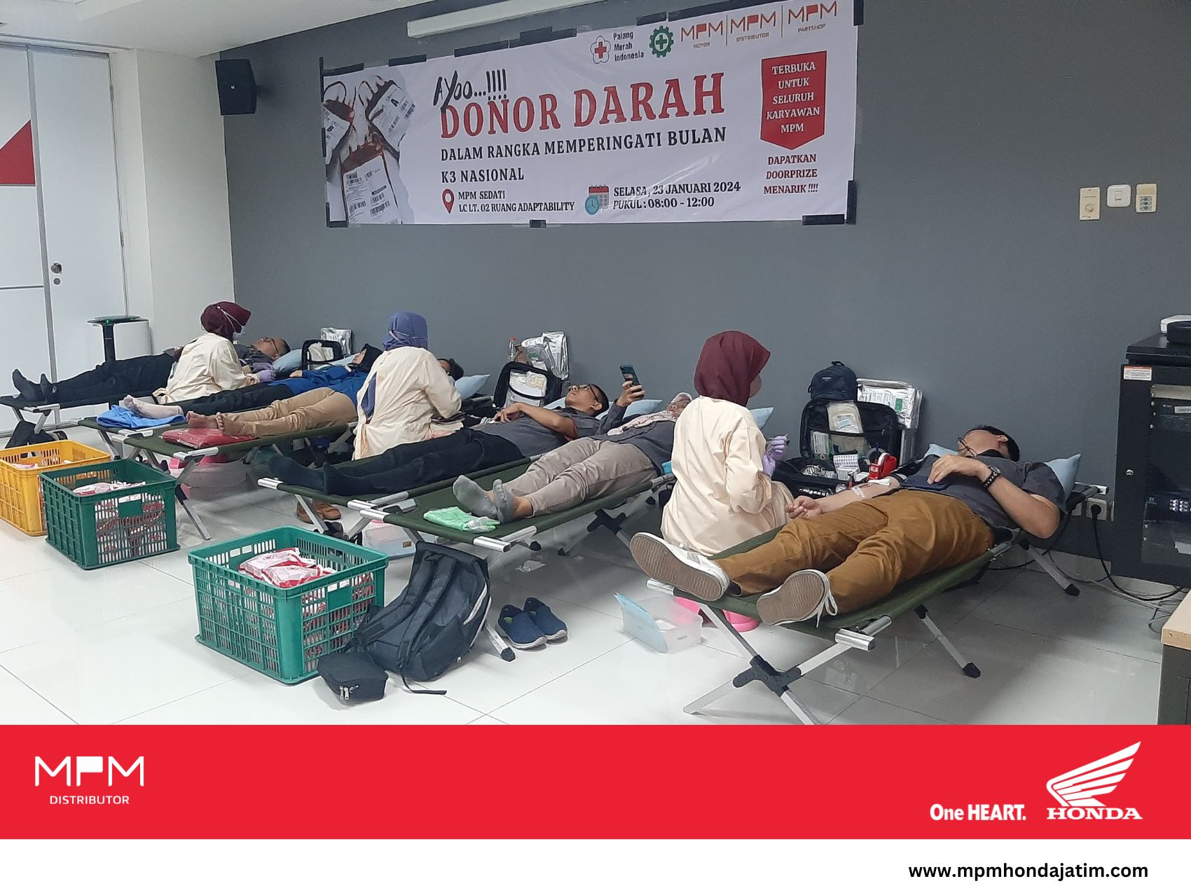 Semarak Bulan K3 2024:  MPM Honda Jatim Gelar Berbagai Kegiatan